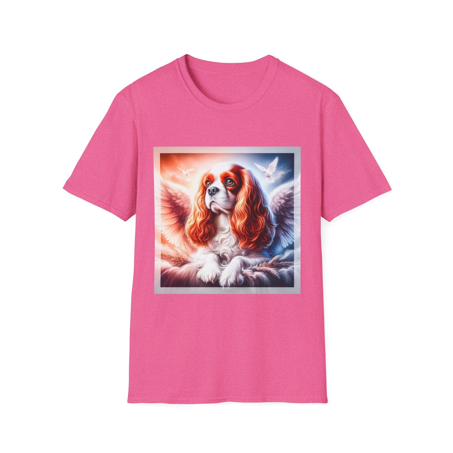 Cavalier King Charles Spaniel T-Shirt Printify S Heather Heliconia 