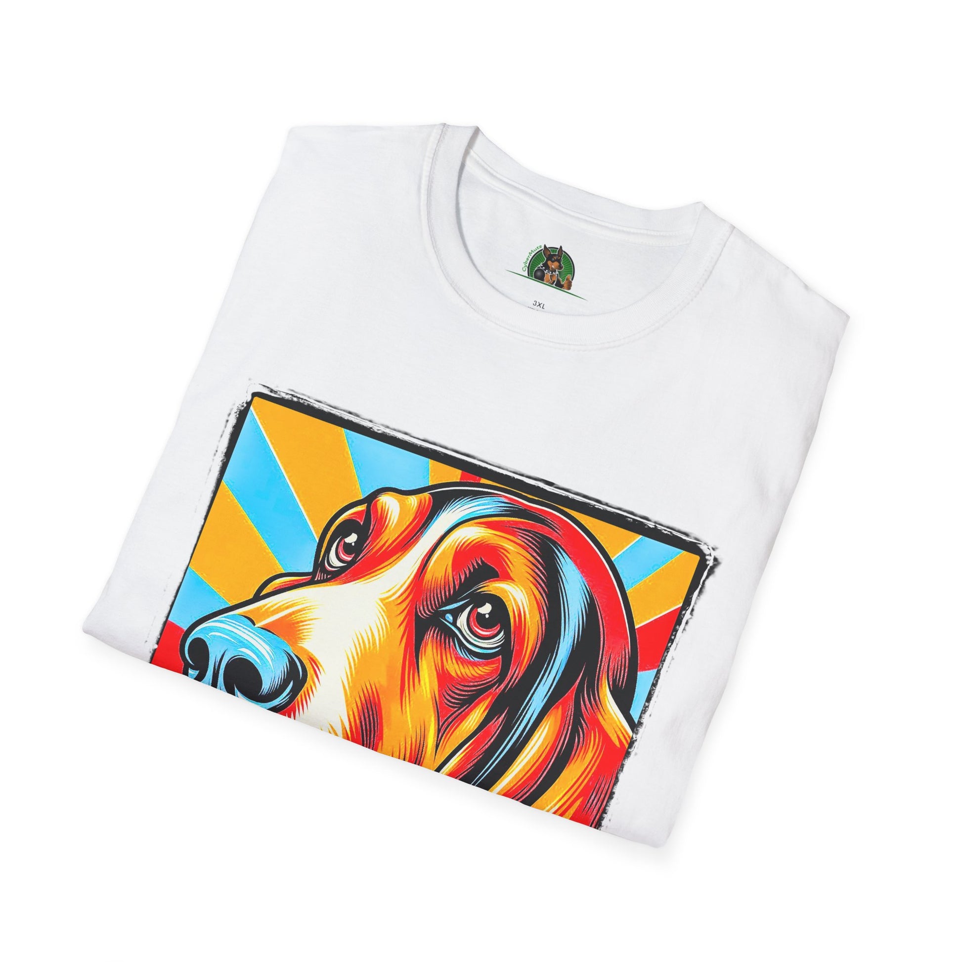 Basset Hound Pop Art 2 T-Shirt Printify   