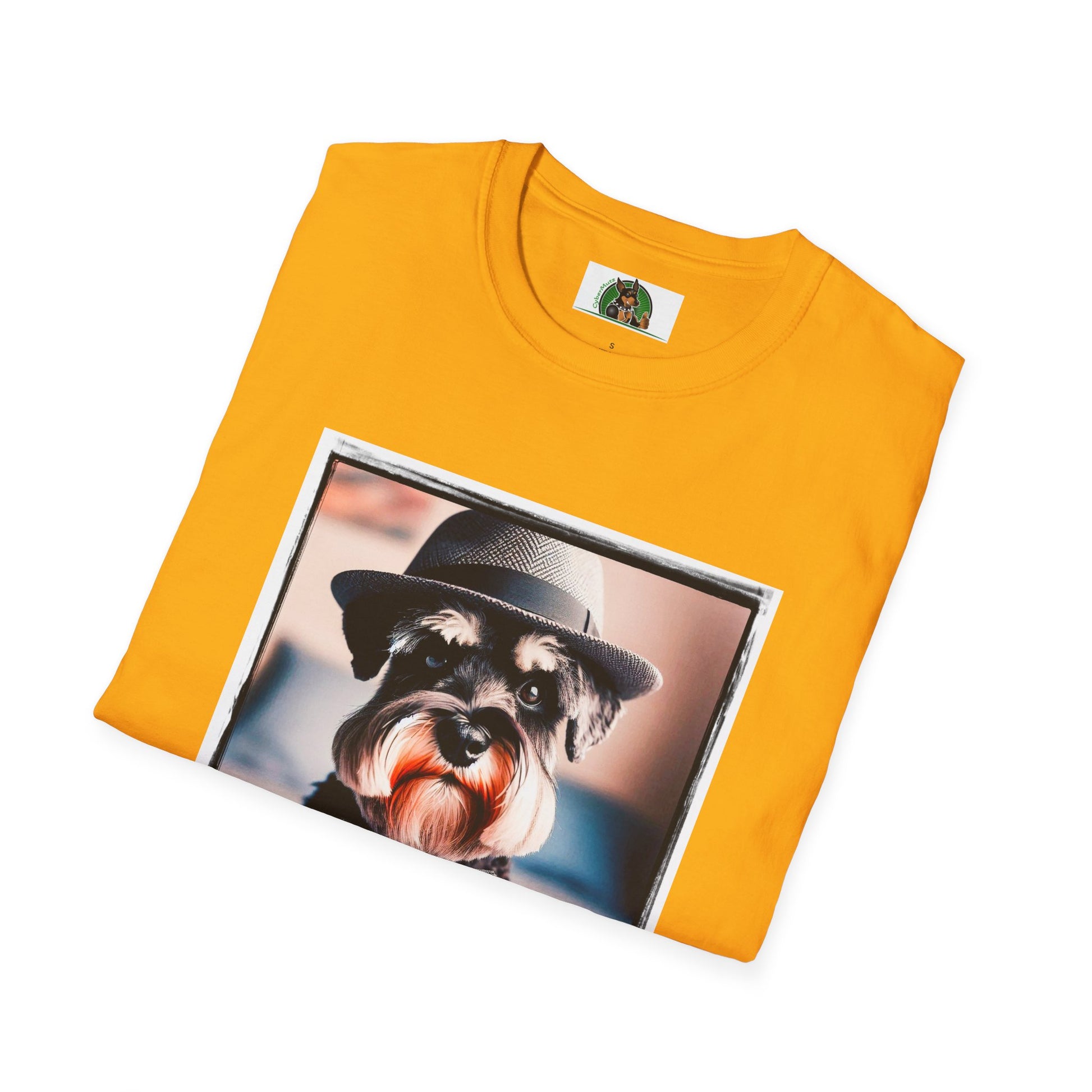 Schnauzer T-Shirt with Miniature Schnauzer Design T-Shirt Printify   