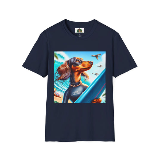 Dachshund T-Shirt Printify Navy S 