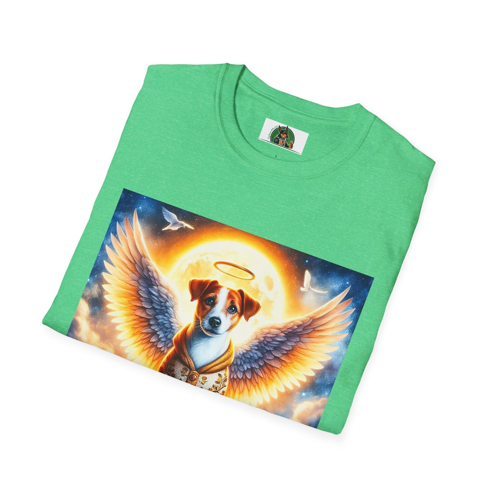 Jack Russell Golden Angel T-Shirt Printify   