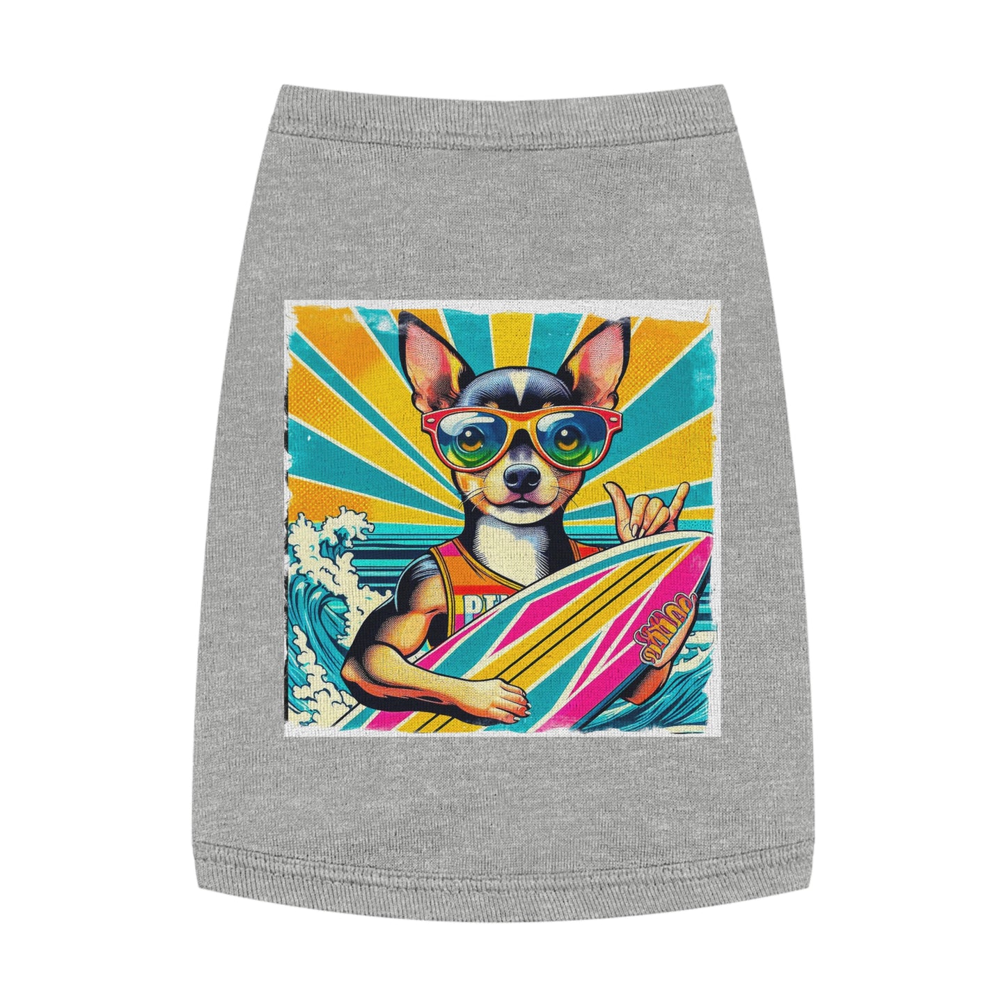 Pet Tank Top Chihuahua Pets Printify M Heather