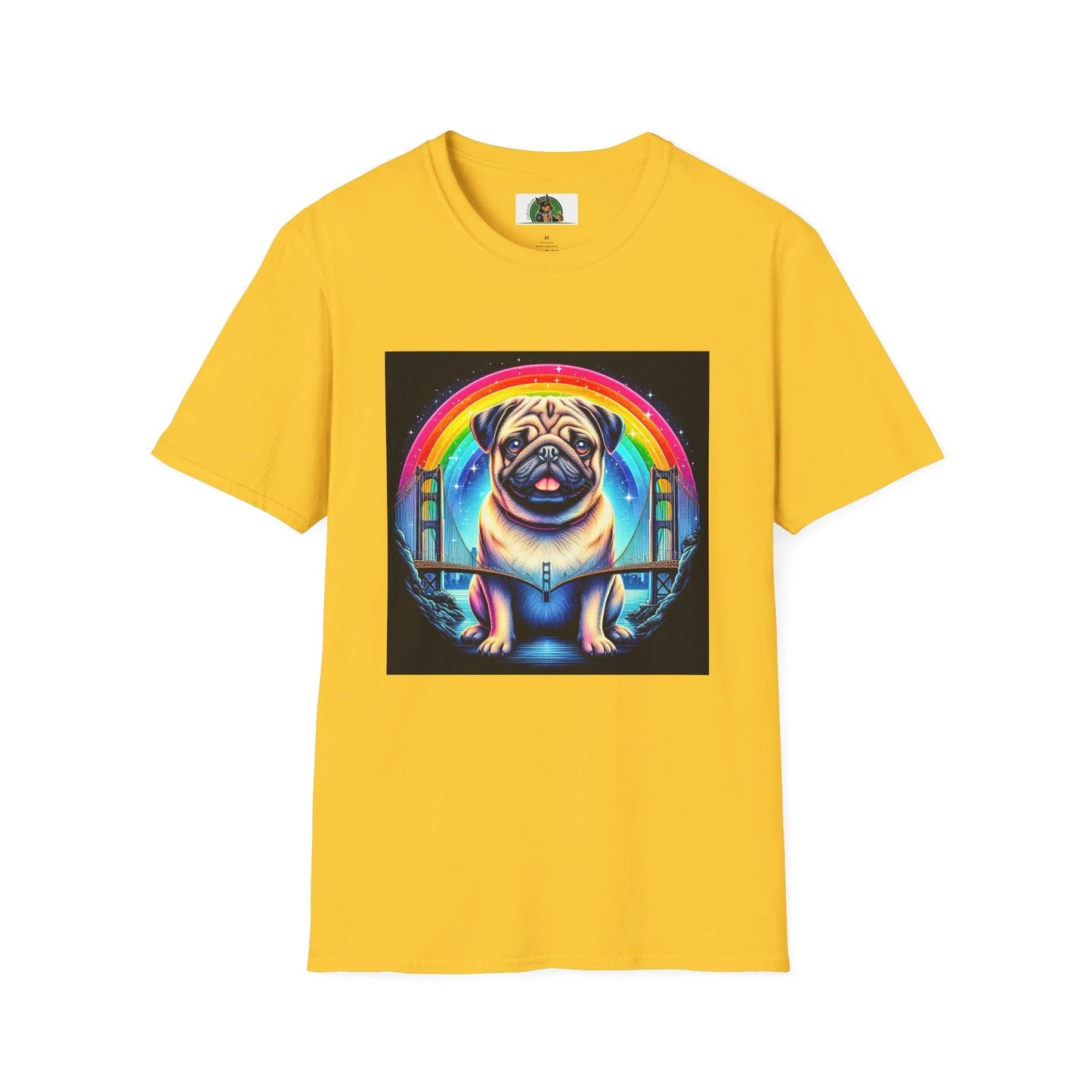 Pug Rainbow T-Shirt T-Shirt Printify S Daisy