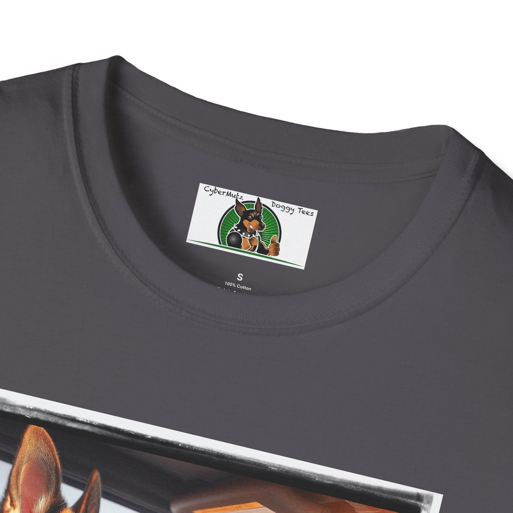 German Shepherd Dog Off-Roader Unisex Softstyle T-Shirt T-Shirt Printify