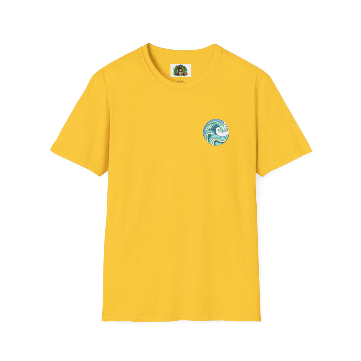 Dalmatian surf day t shirt Back Design