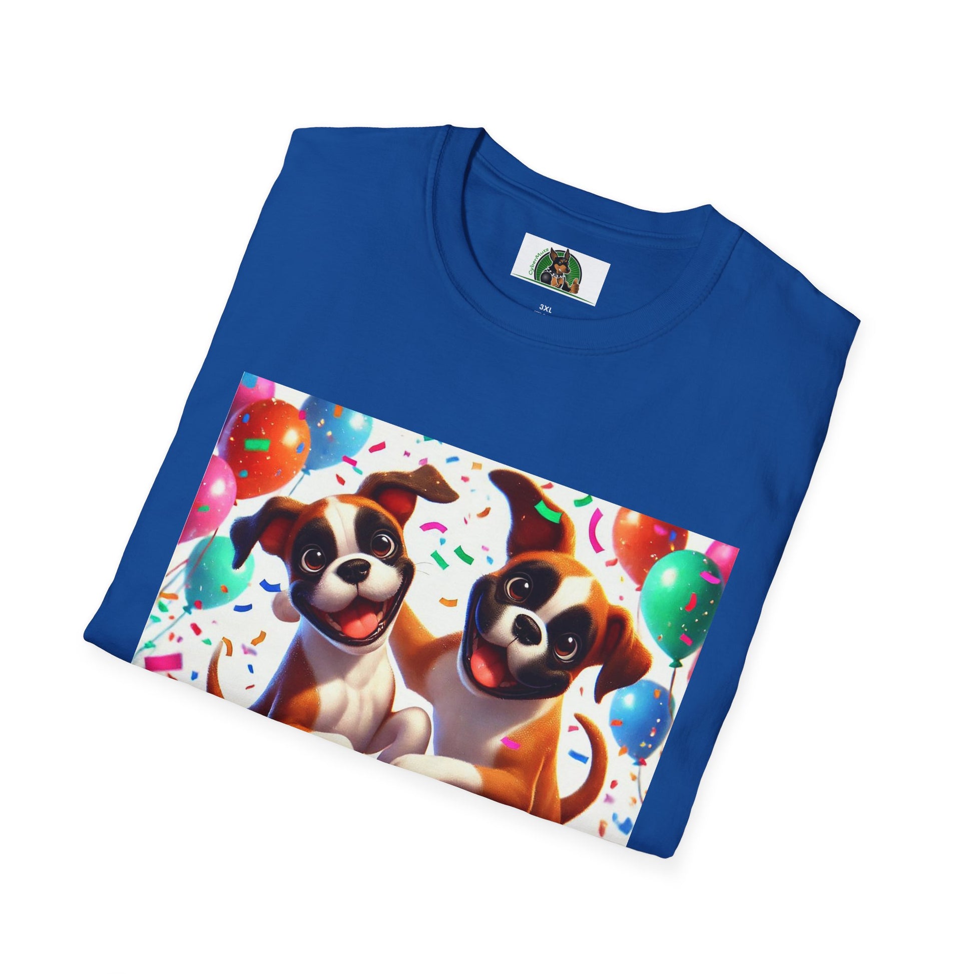 Boxer Dancing Dog T-Shirt - Fun and Playful Unisex Tee T-Shirt Printify