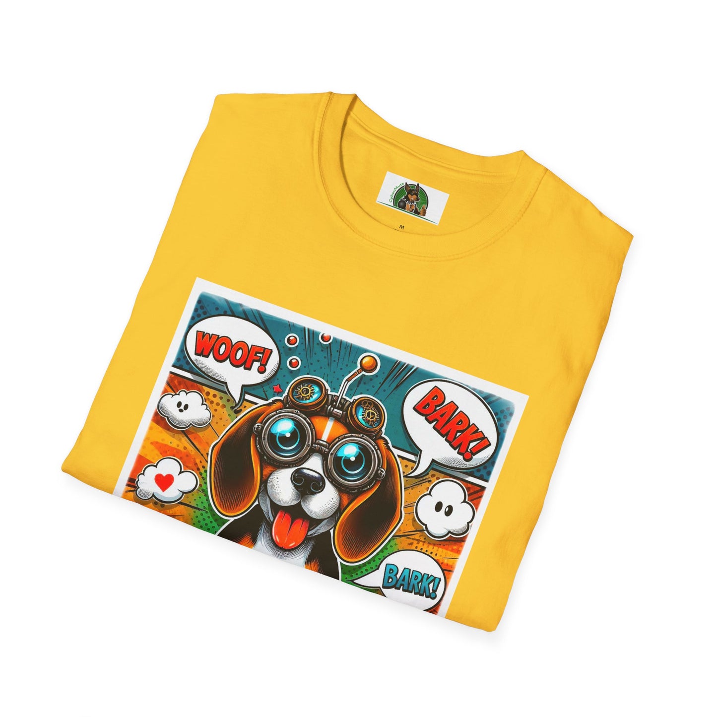 Wacky Beagle Cartoon Pop Art Dog T-Shirt Printify   