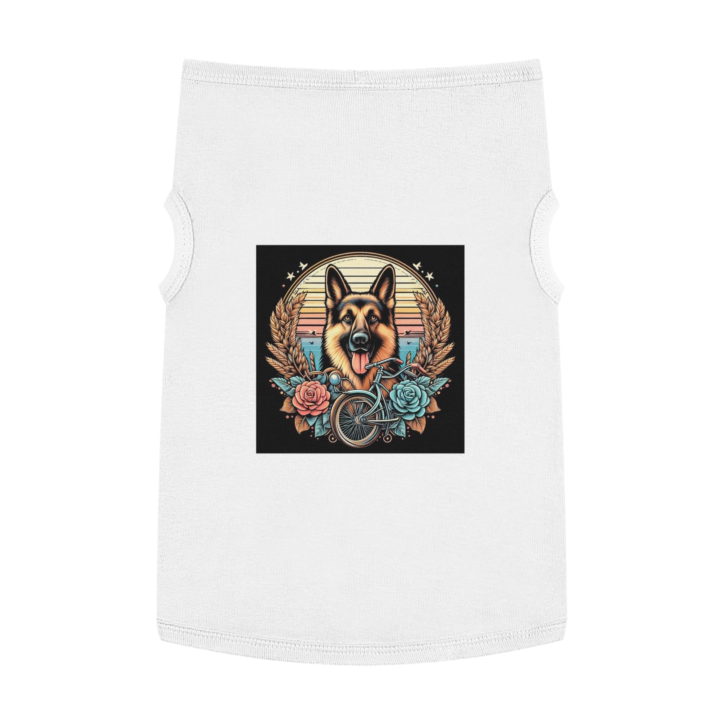 Pet Tank Top German Shepherd Pets Printify XL White 