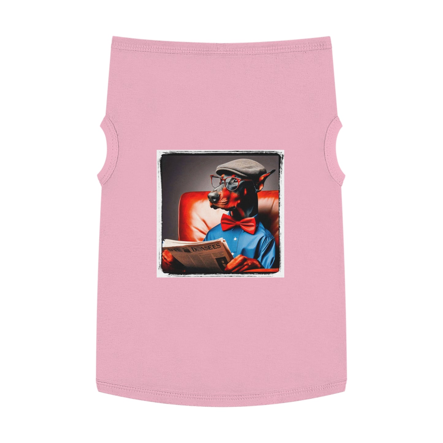 Pet Tank Top Doberman Pets Printify XL Pink