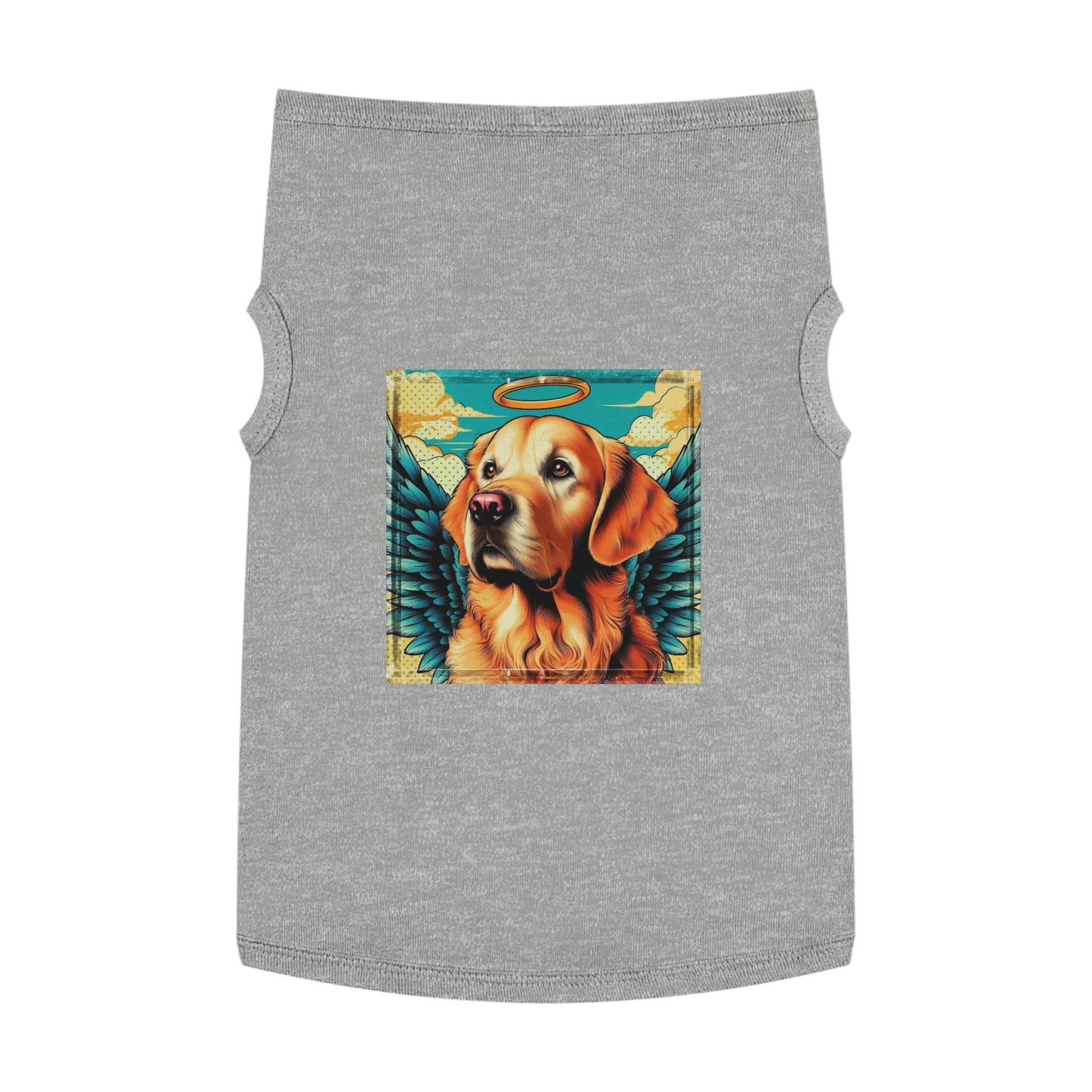 Golden Retriever pet tank top Pets Printify XL Heather 