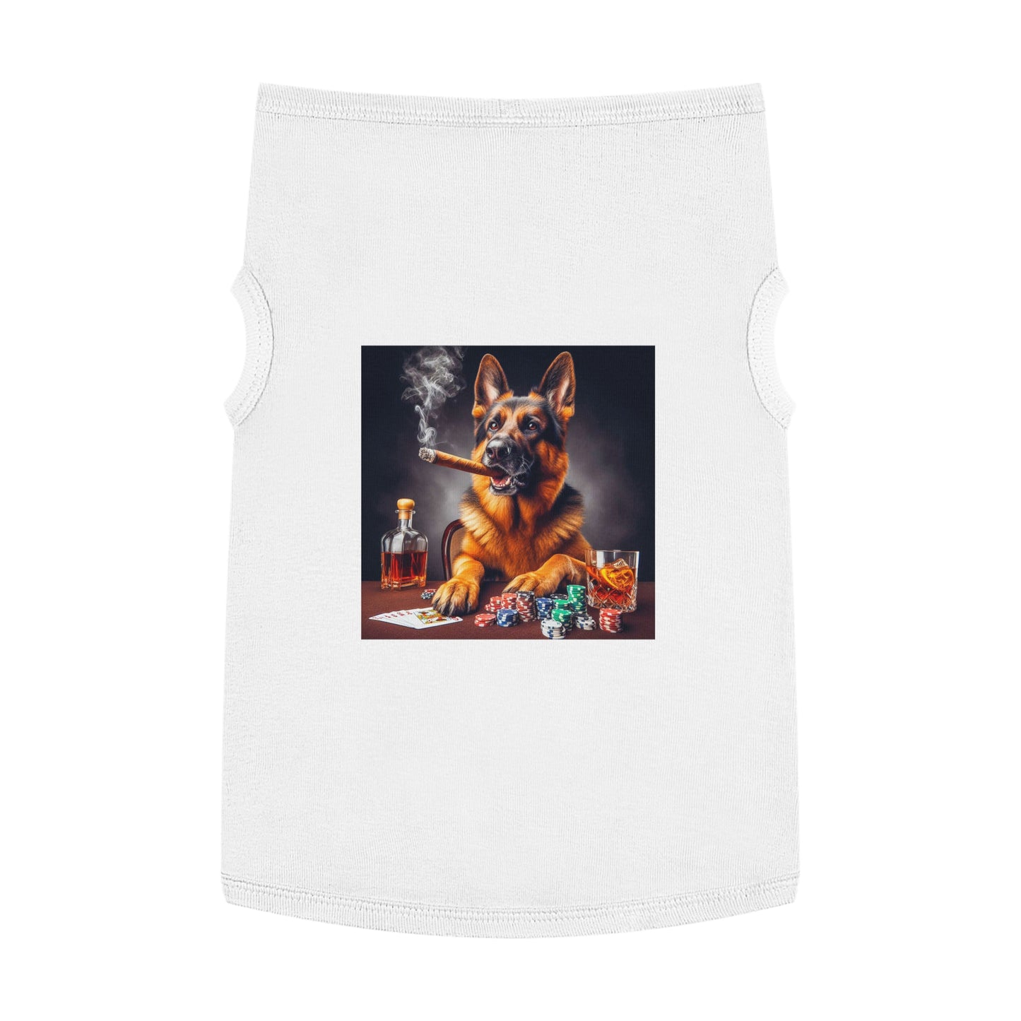 Pet Tank Top German Shepherd Pets Printify XL White 