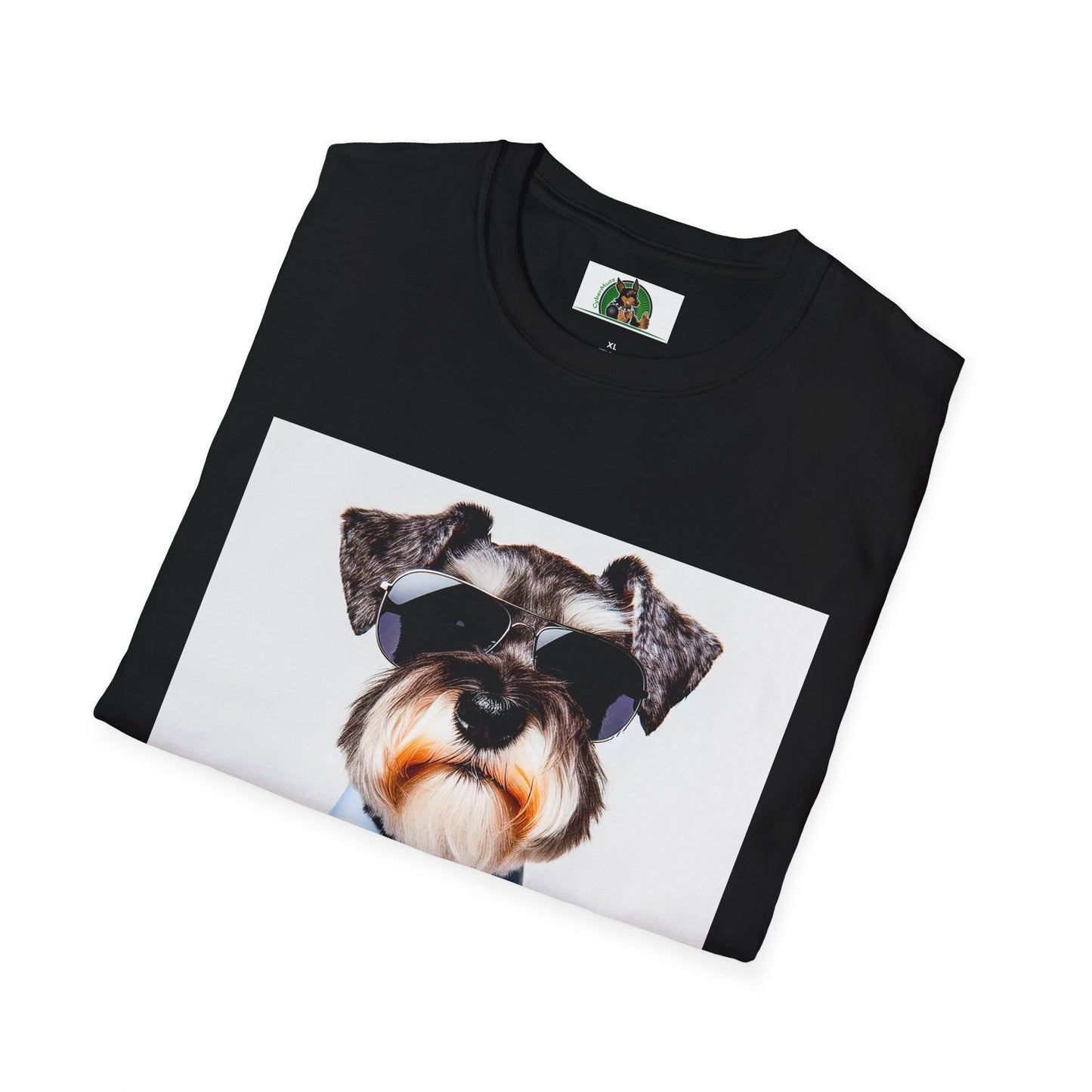 Schnauzer T-Shirt with Miniature Schnauzer Design T-Shirt Printify   