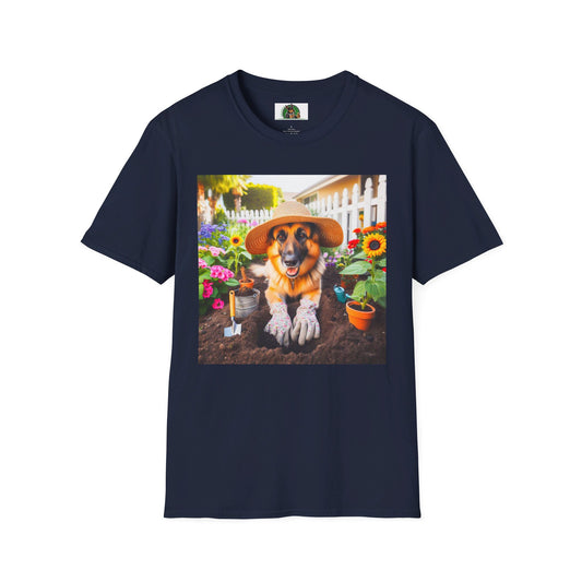 German Shepherd T-Shirt Printify Navy S 