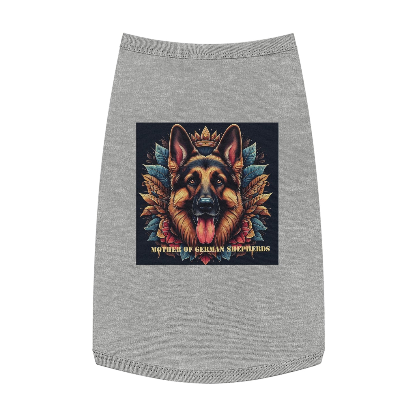 Pet Tank Top German Shepherd Pets Printify L Heather 