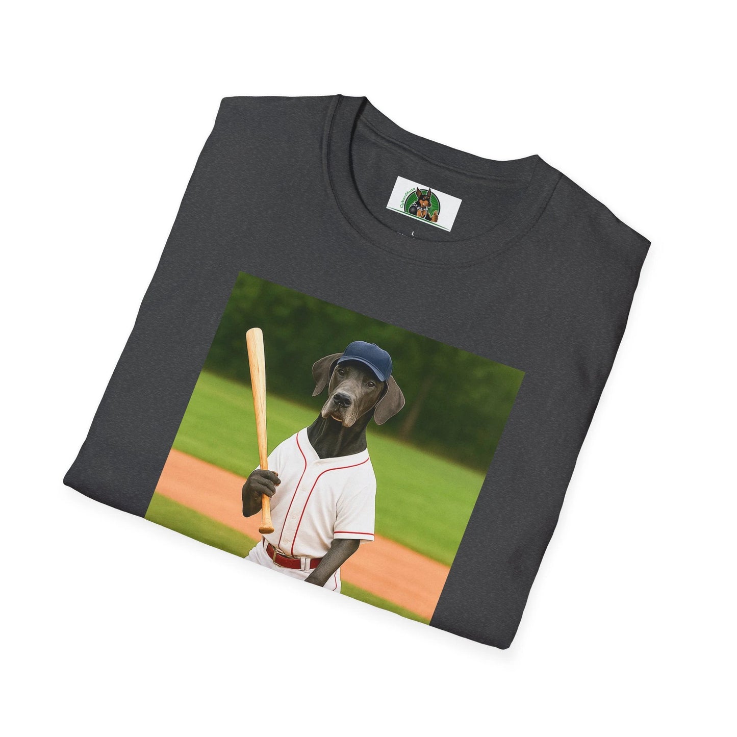 Great Dane Baseball T-Shirt — Sports Dog Tee T-Shirt Printify