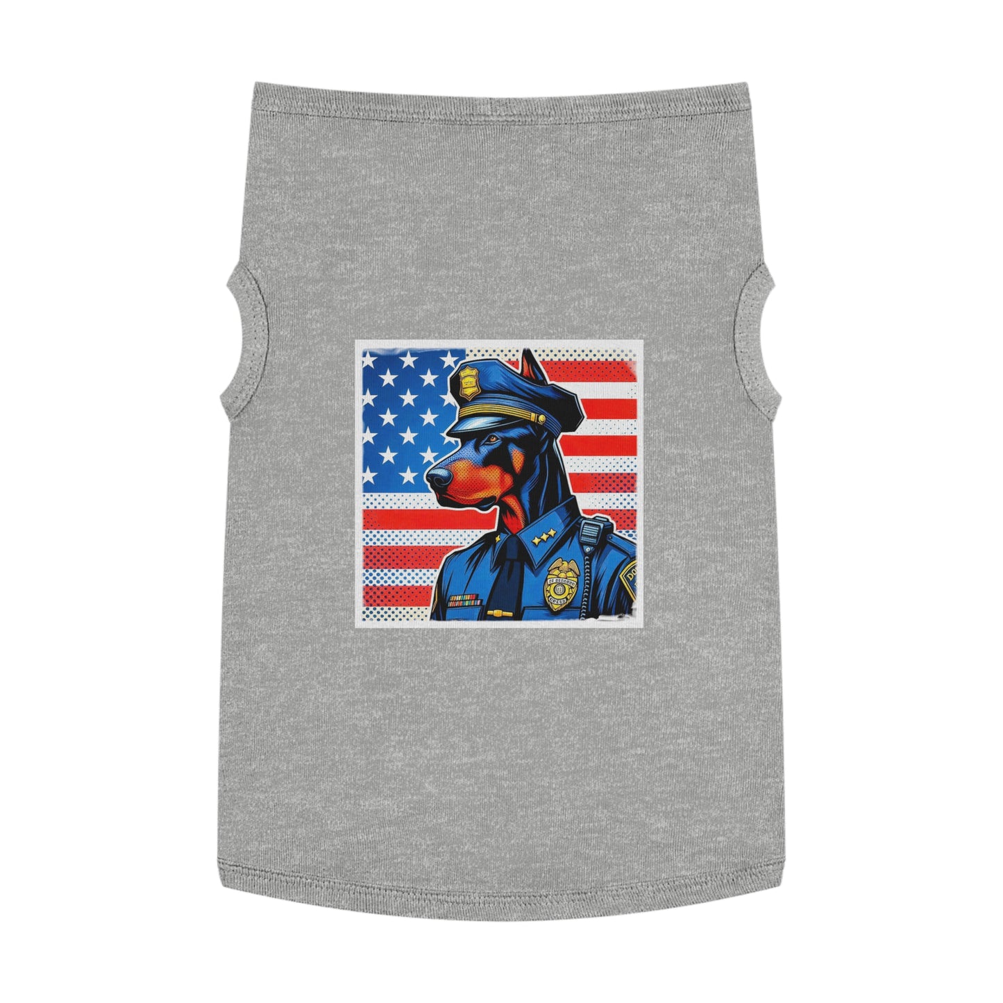Pet Tank Top Doberman war cop t shirt Pets Printify XL Heather