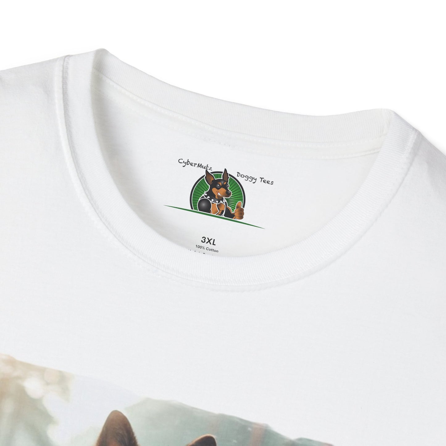 Zen German Shepherd Unisex Softstyle T-Shirt T-Shirt Printify