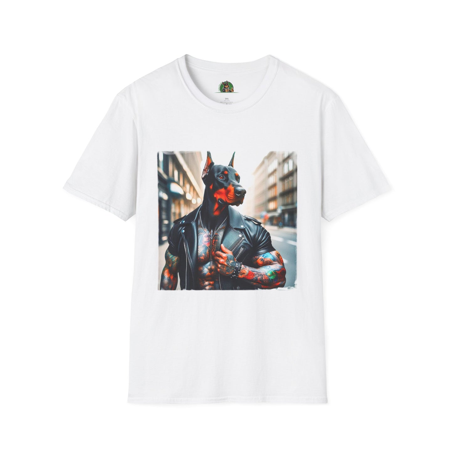 Doberman T-Shirt Printify XS White