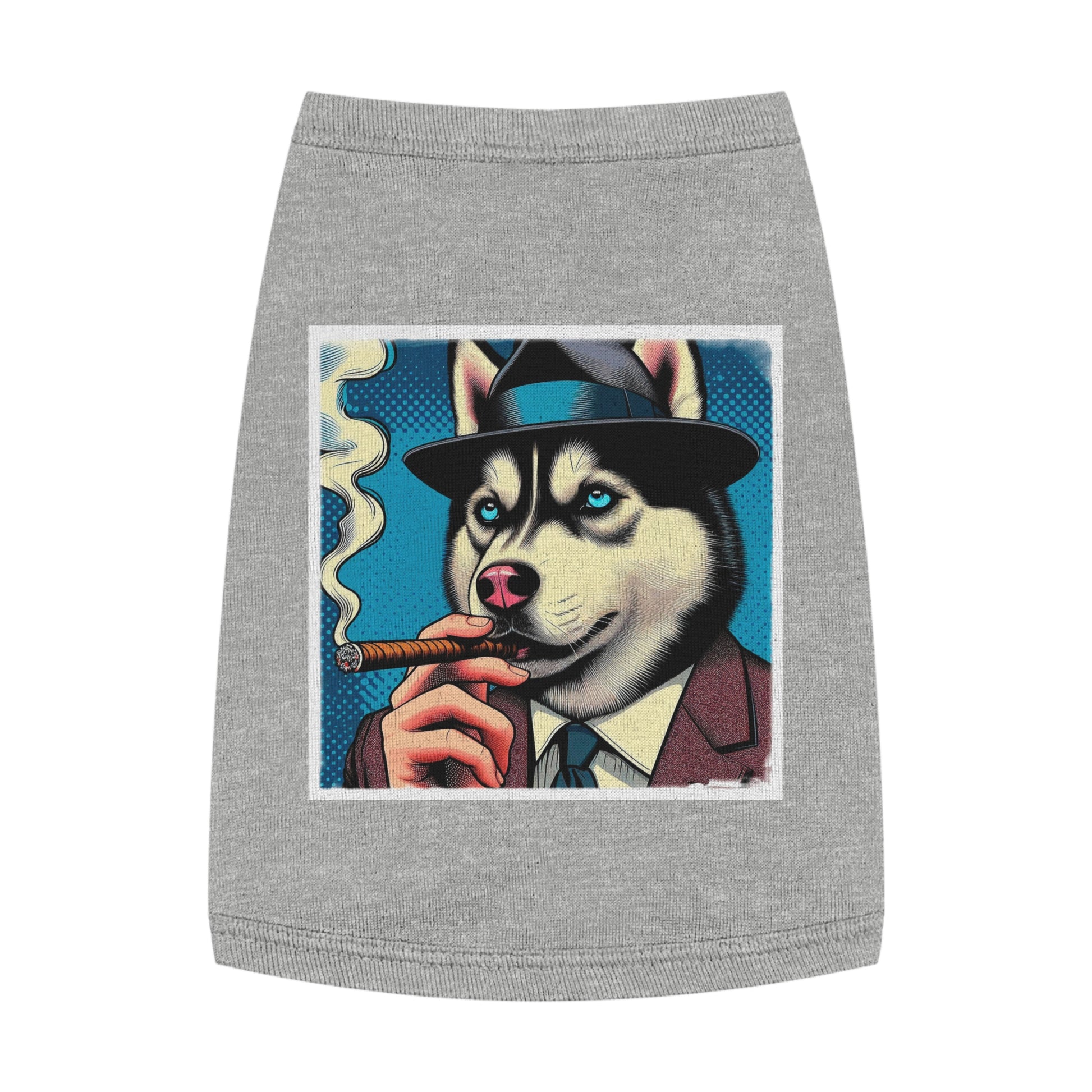 Pet Tank Top Husky Pets Printify M Heather 