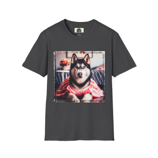 Husky T-Shirt Printify XS Dark Heather