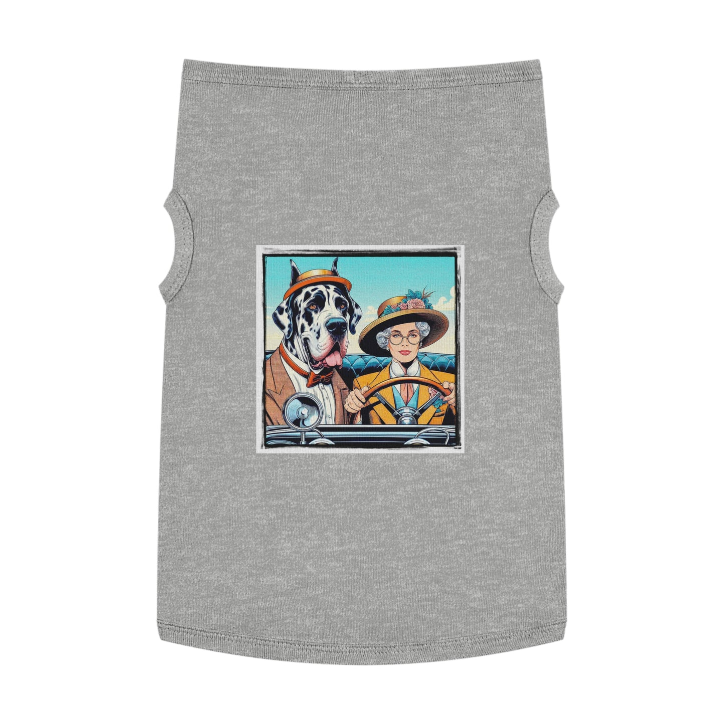 Pet Tank Top Great Dane Pets Printify XL Heather