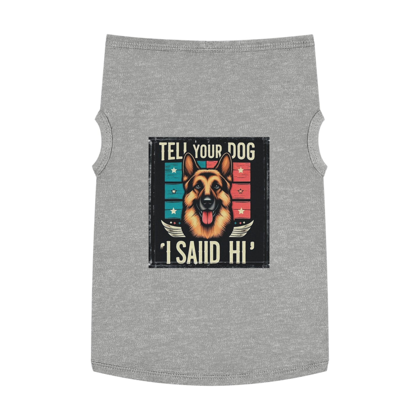 Pet Tank Top German Shepherd Pets Printify XL Heather 