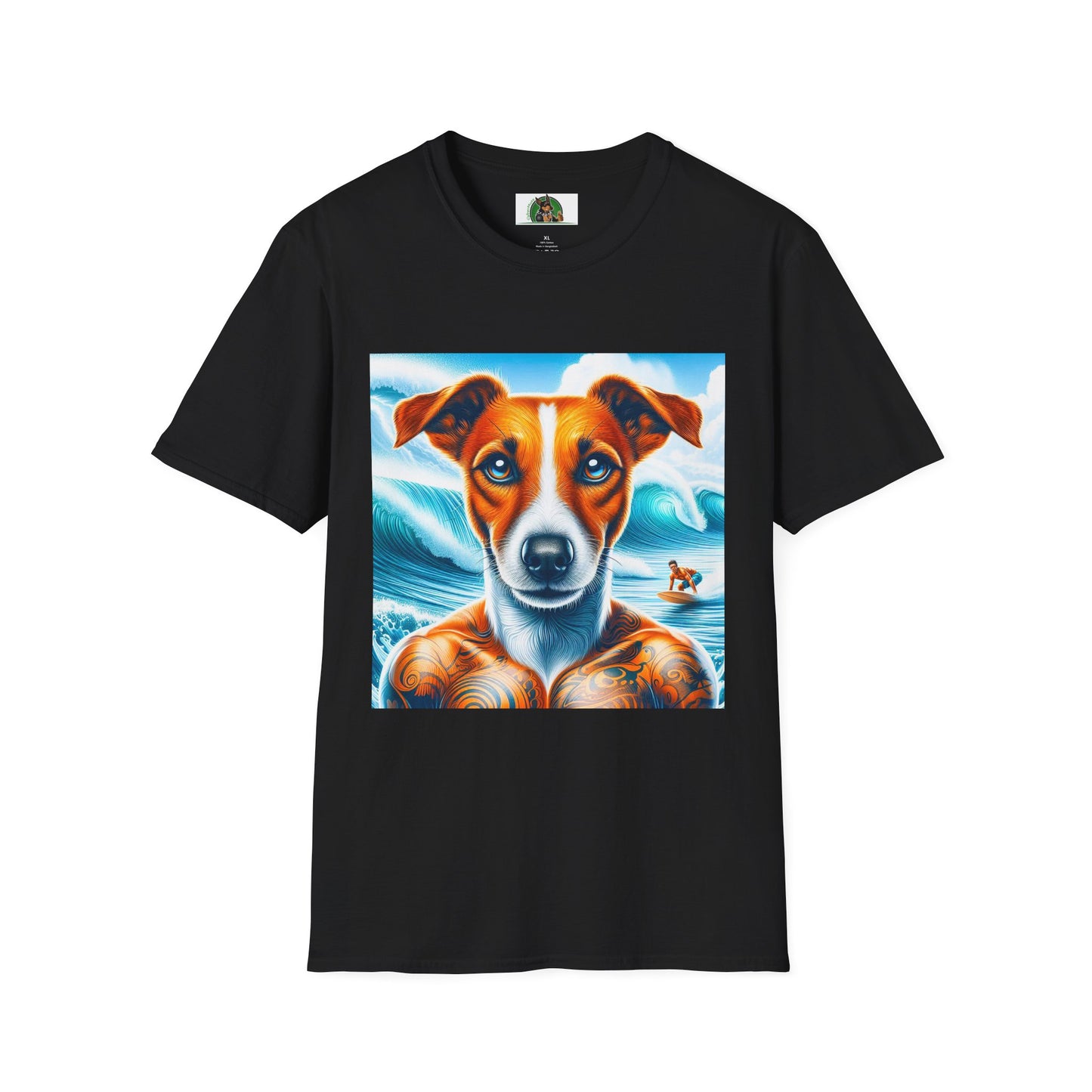 Jack Russell Buffed Out T-Shirt Printify S Black