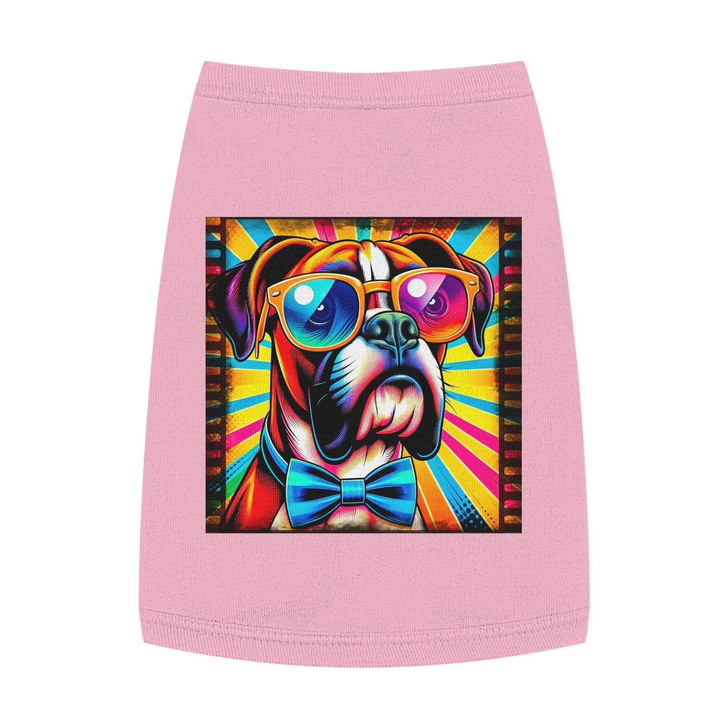 Pet Tank Top Boxer Pets Printify M Pink 