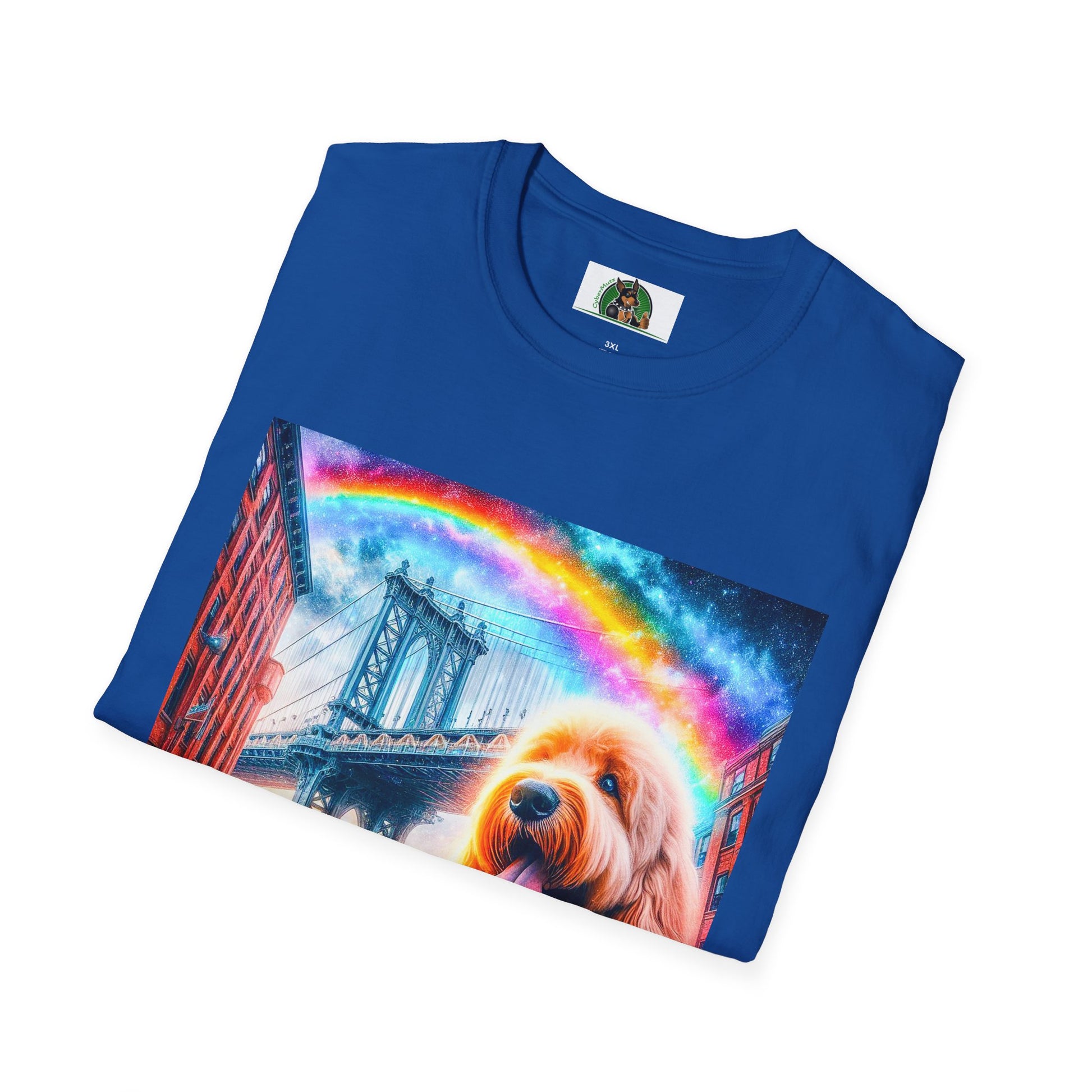 Golden Doodle bridge shirt T-Shirt Printify