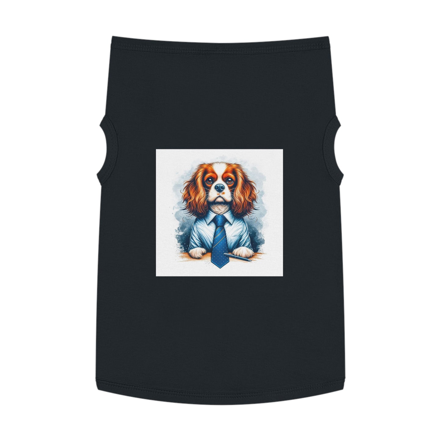 Pet Tank Top Cavalier King Charles Spaniel Pets Printify XL Black 