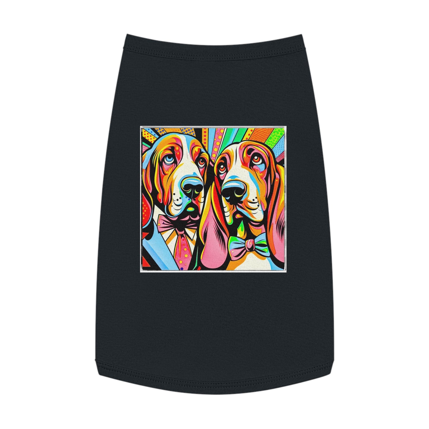 Pet Tank Top Basset Hound Pets Printify L Black