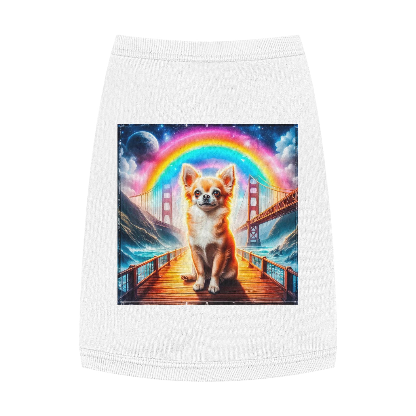 Pet Tank Top Chihuahua Pets Printify M White