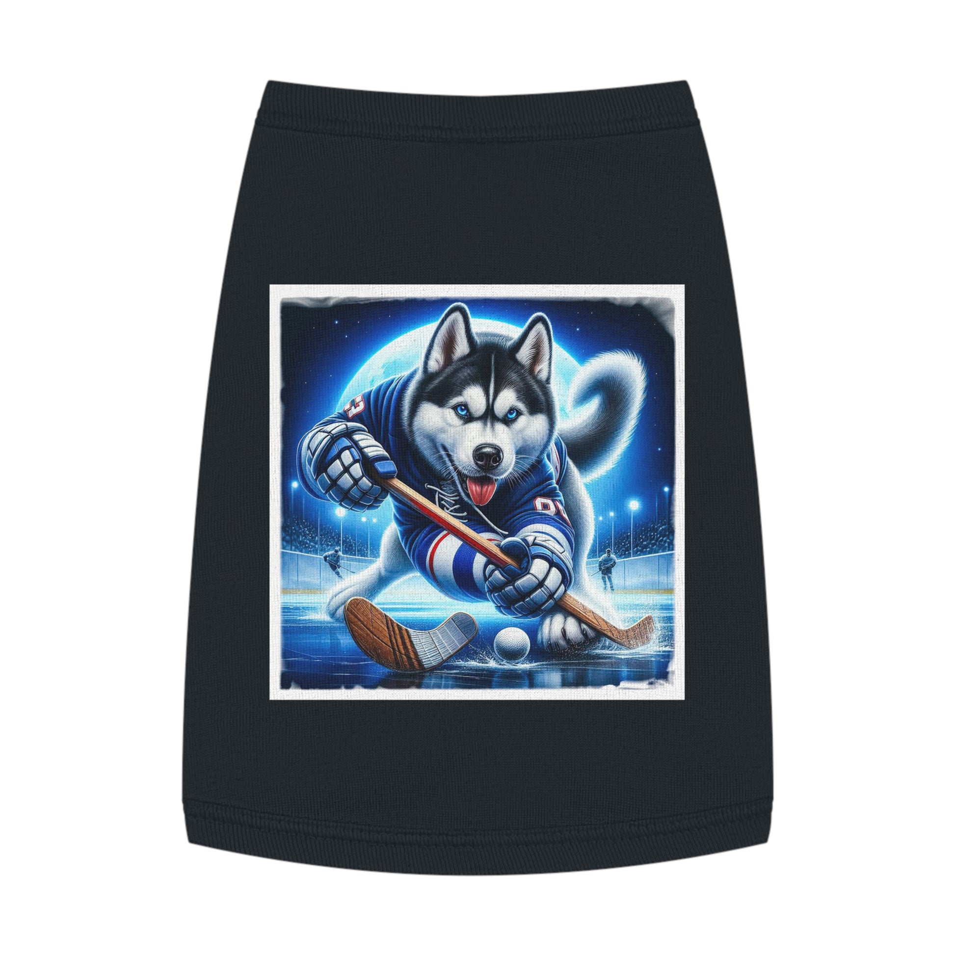 Pet Tank Top Husky Pets Printify M Black