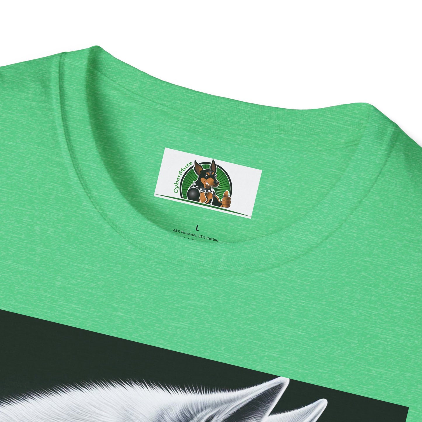 German Shepherd arm flexing shirt