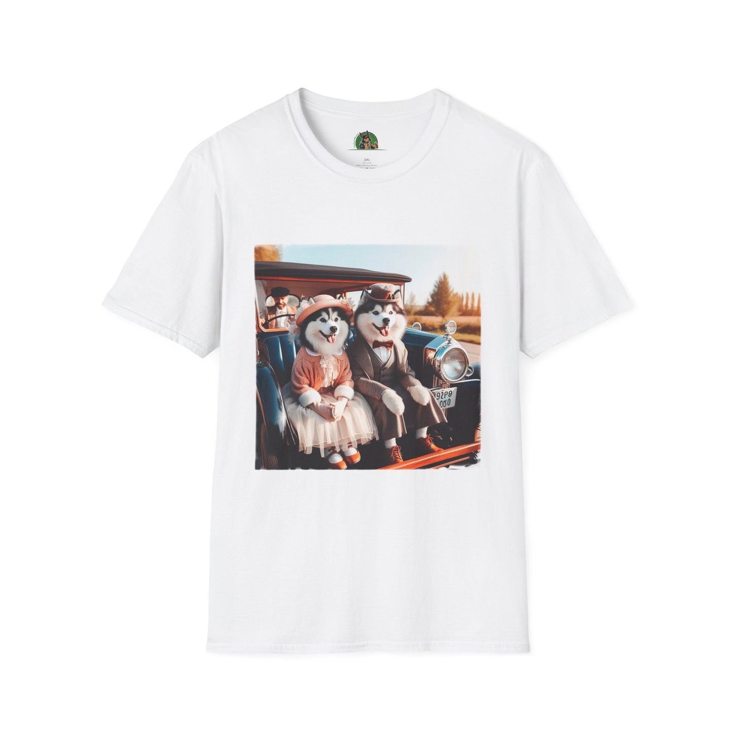 Husky T-Shirt Printify XS White 