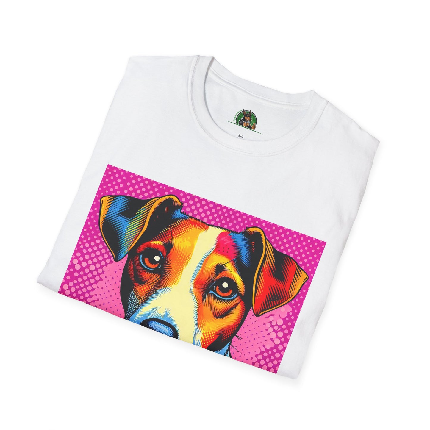 Jack Russell Pink Pop Art T-Shirt Printify
