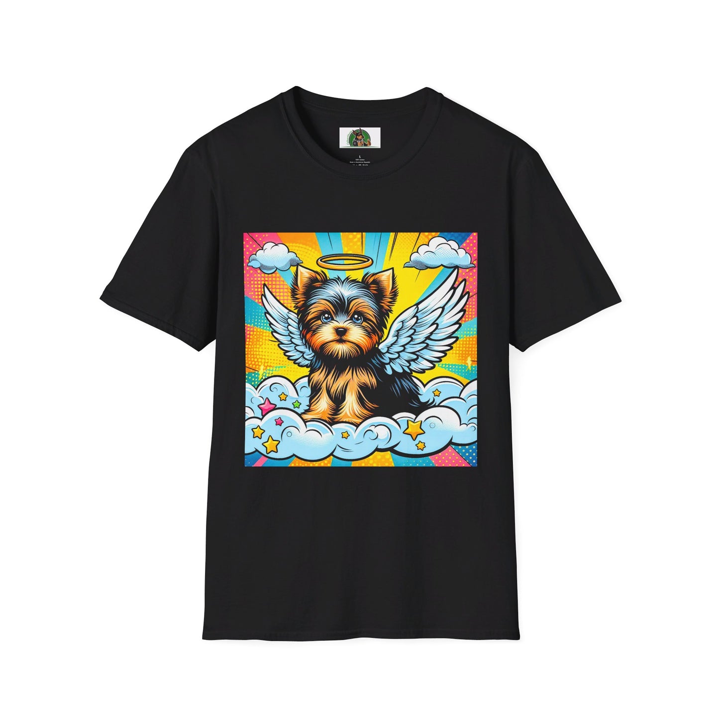 Yorkie T-Shirt Printify S Black 