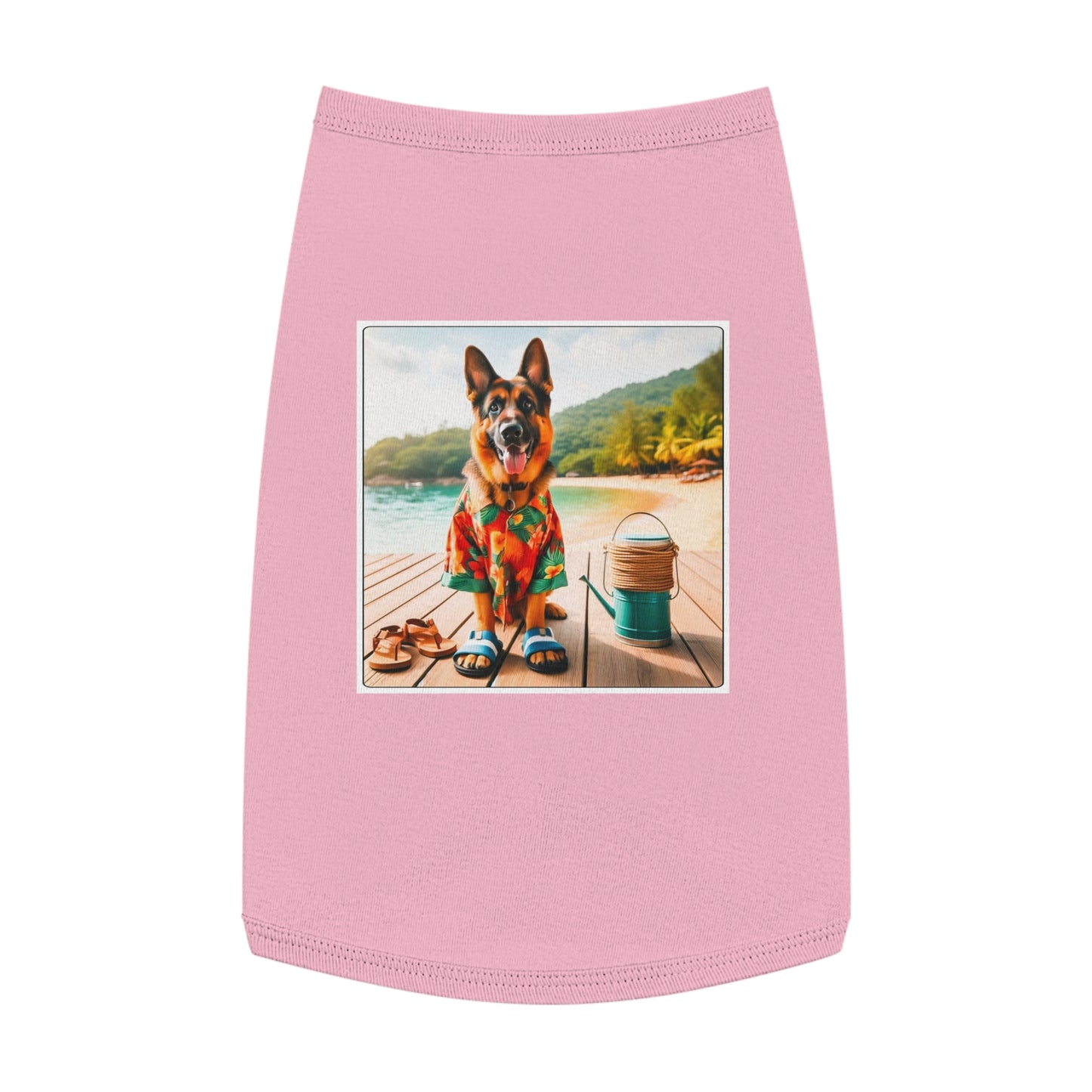 Pet Tank Top German Shepherd Pets Printify L Pink 