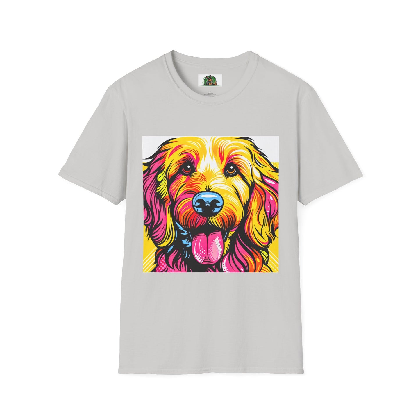 Golden Doodle T-Shirt Printify S Ice Grey