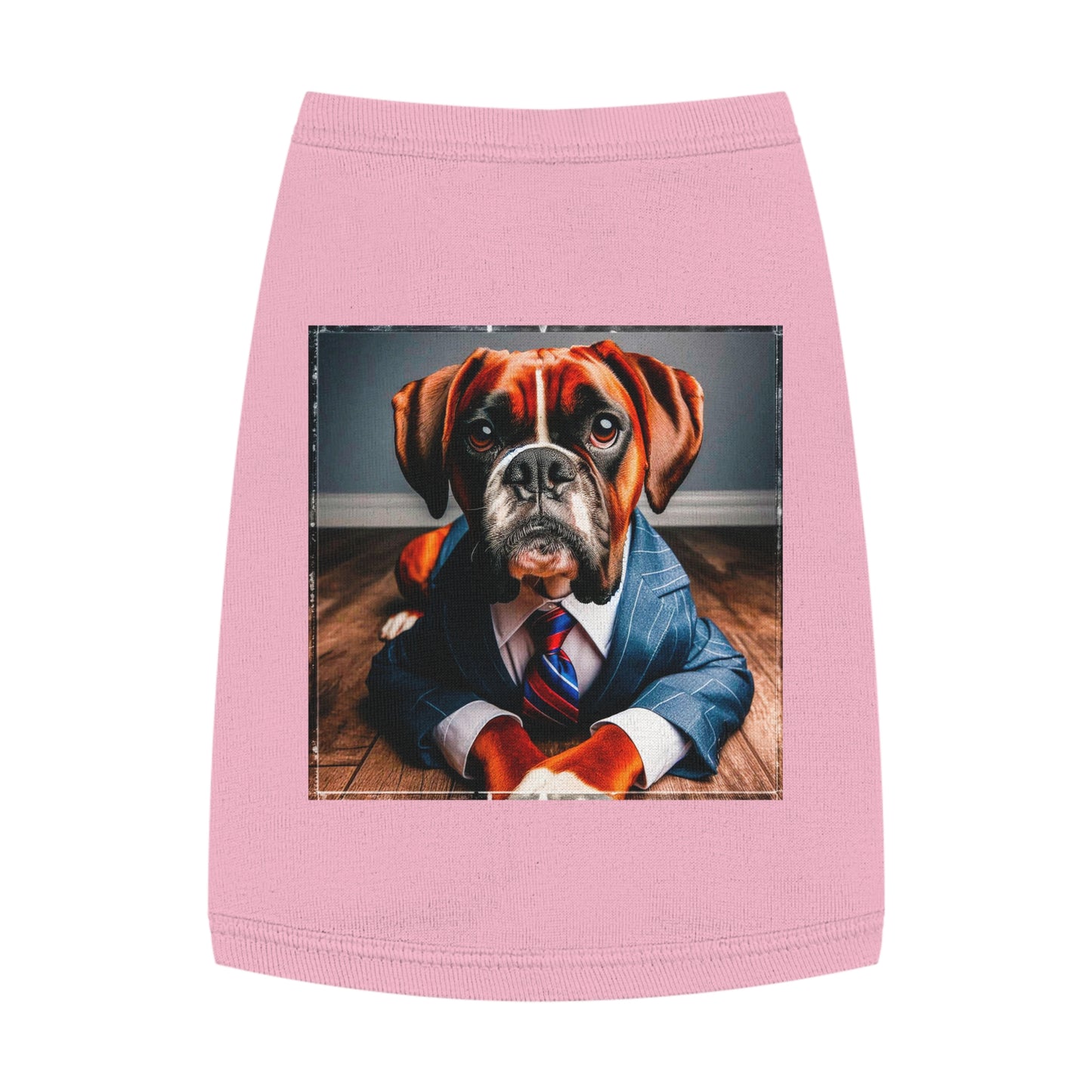 Pet Tank Top Boxer Pets Printify M Pink 