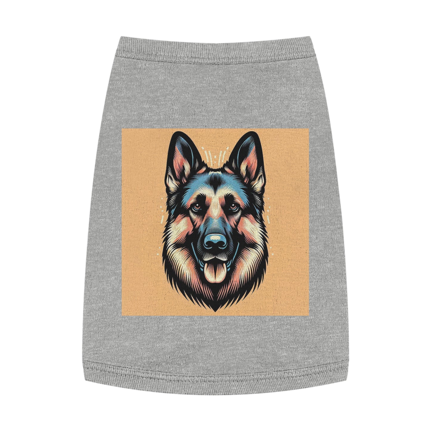 Pet Tank Top German Shepherd Pets Printify M Heather 