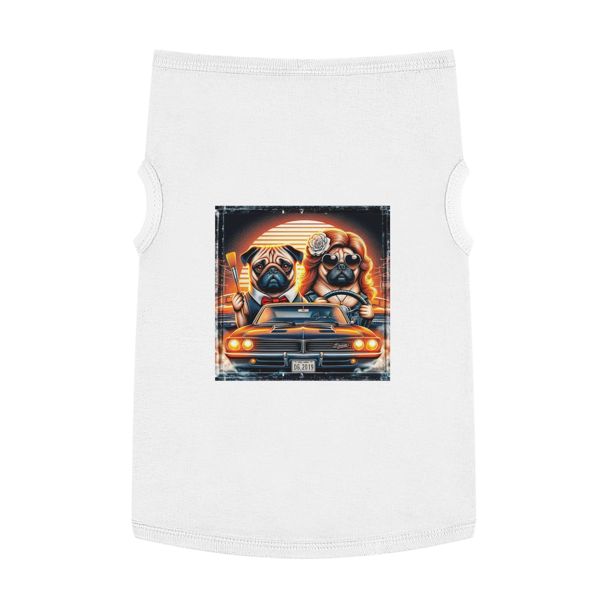 Wacky Pet Tank Top Pug Pets Printify   