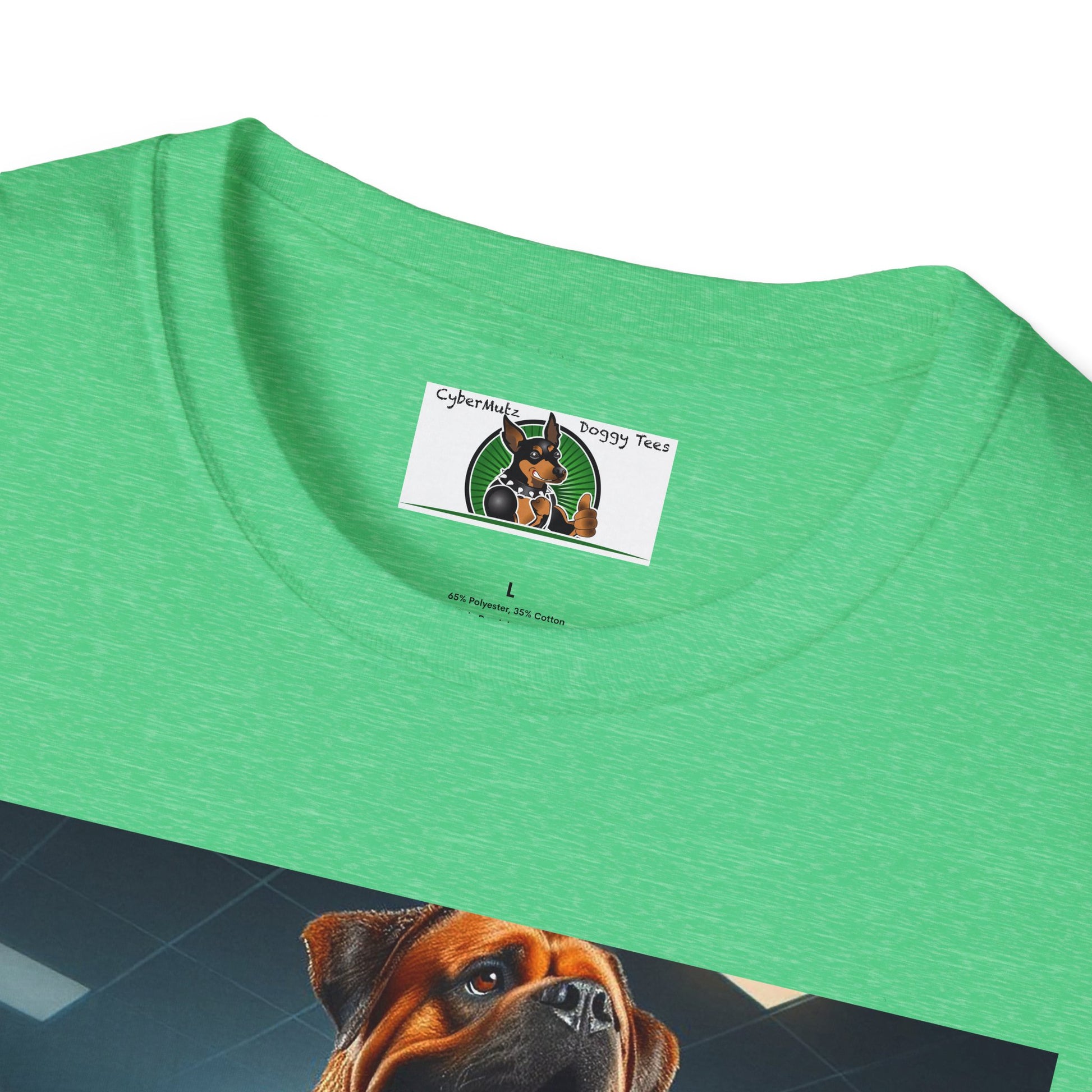 Wacky Muscle Dog T-Shirt Printify   