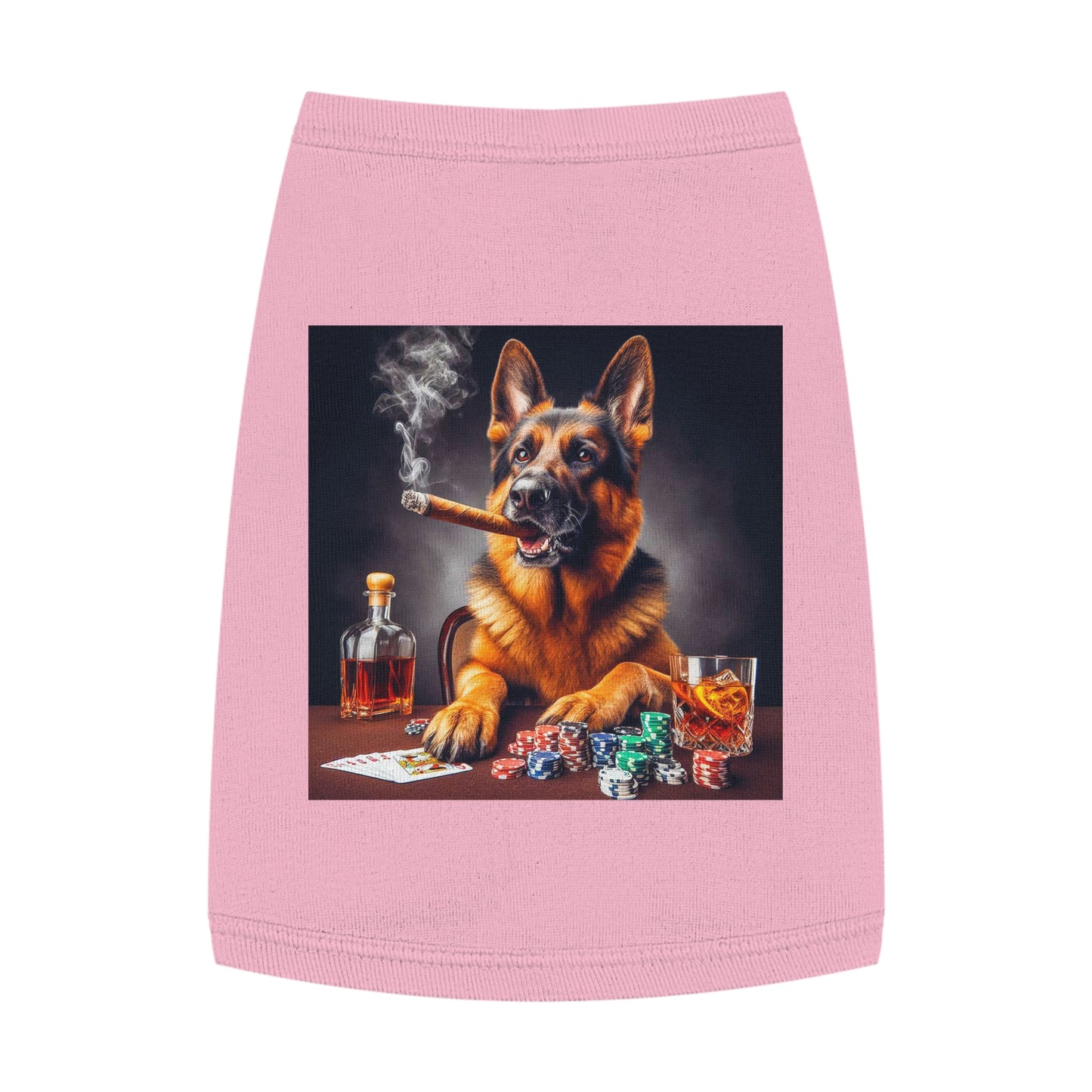 Pet Tank Top German Shepherd Pets Printify M Pink 