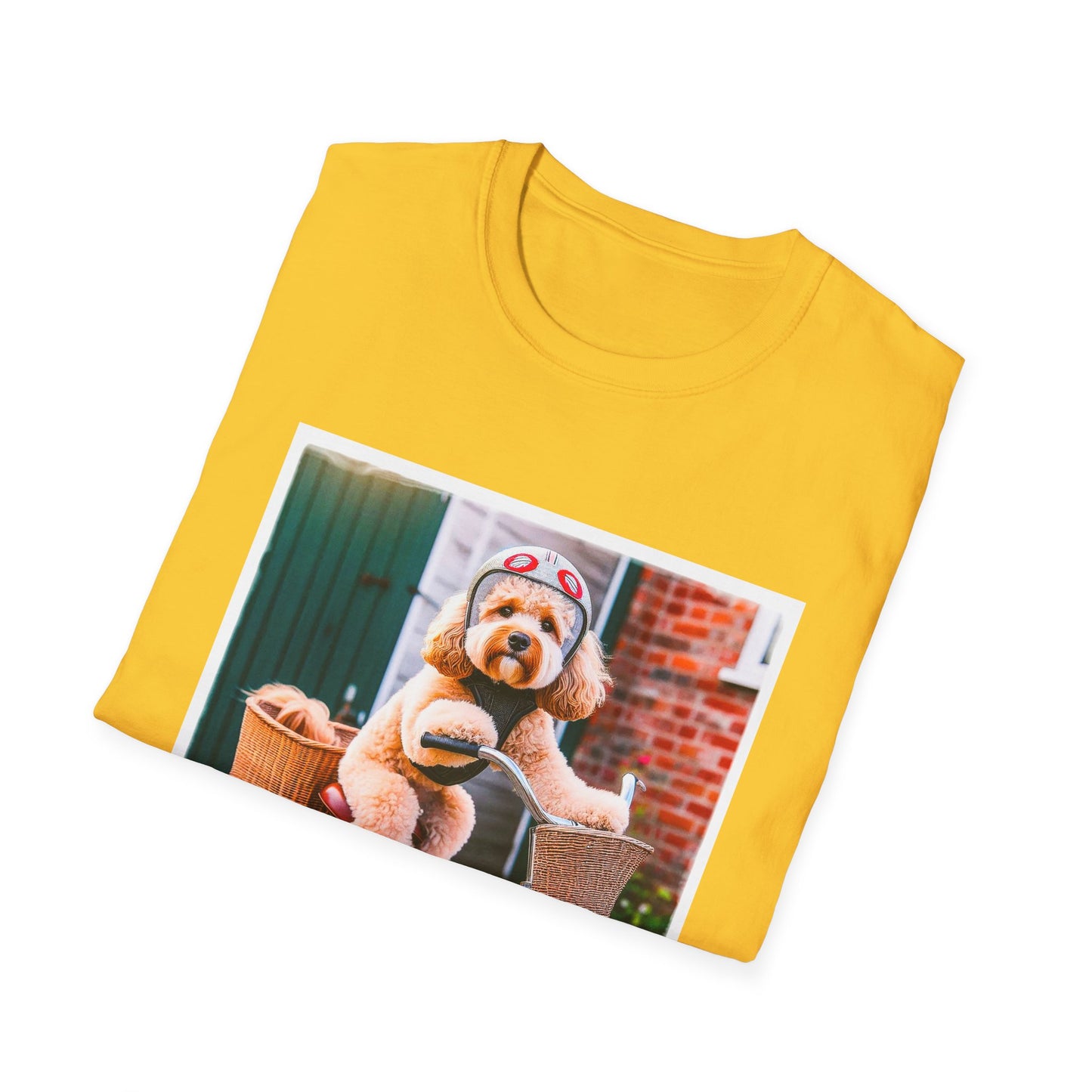 CockerPoo bike sitting t shirt
