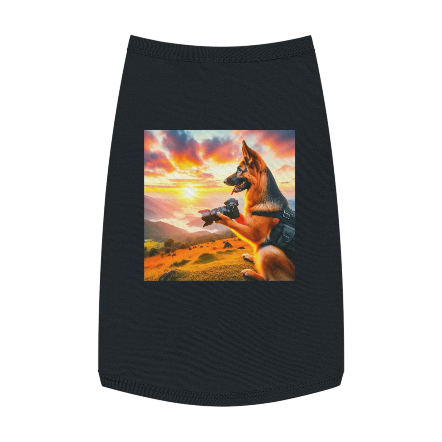 Pet Tank Top German Shepherd Pets Printify L Black