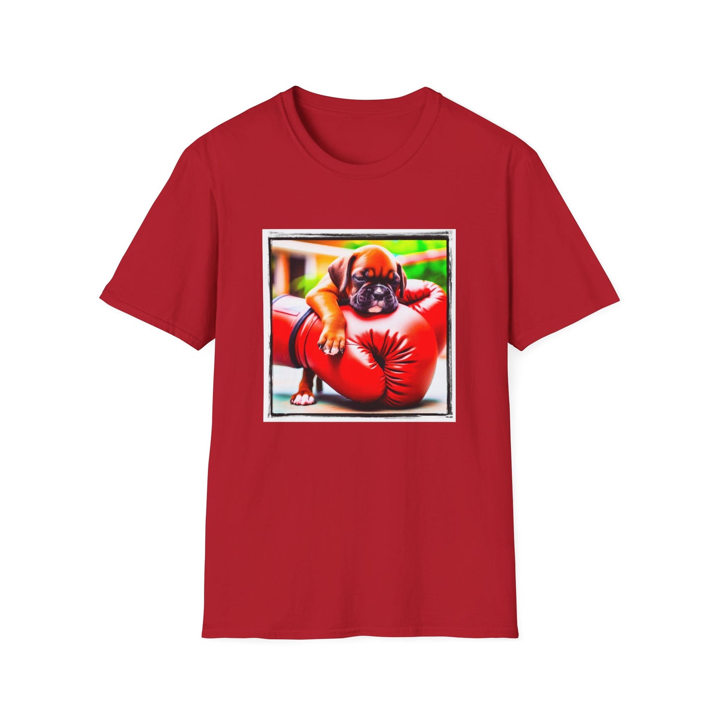 Boxer T-Shirt Printify S Cherry Red 