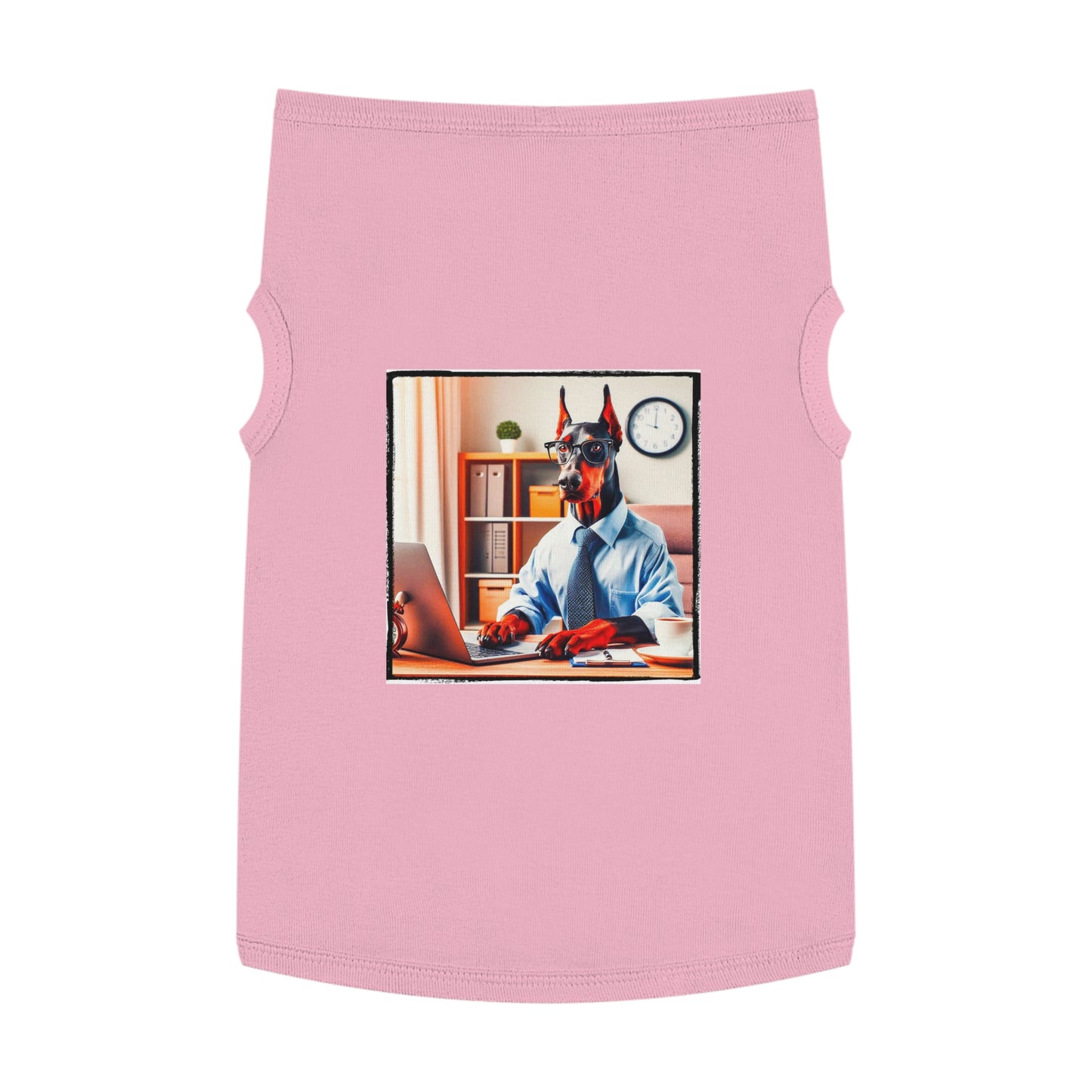 Pet Tank Top Doberman Pets Printify XL Pink 