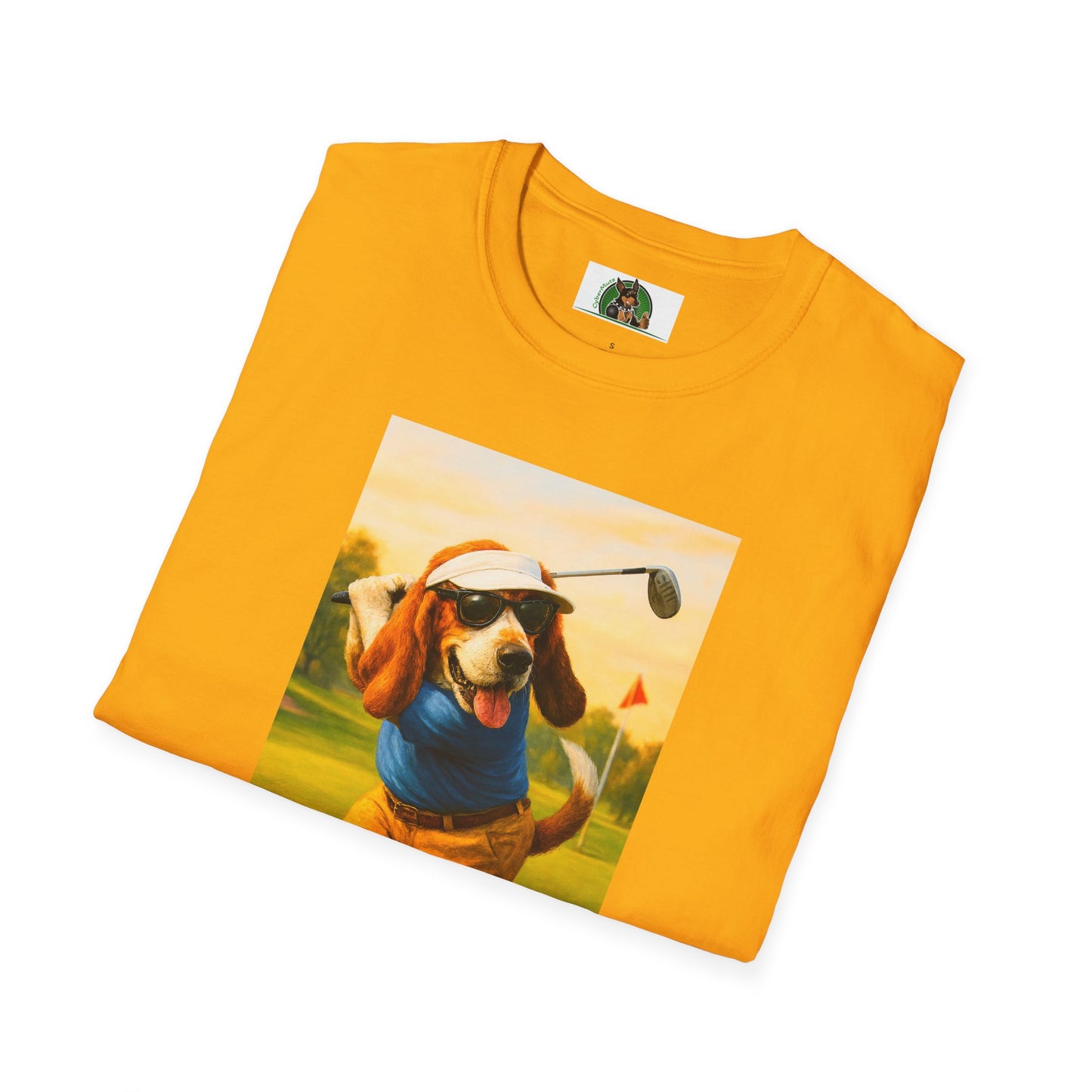Sports Bassett Hound Dog Golf Unisex T-Shirt