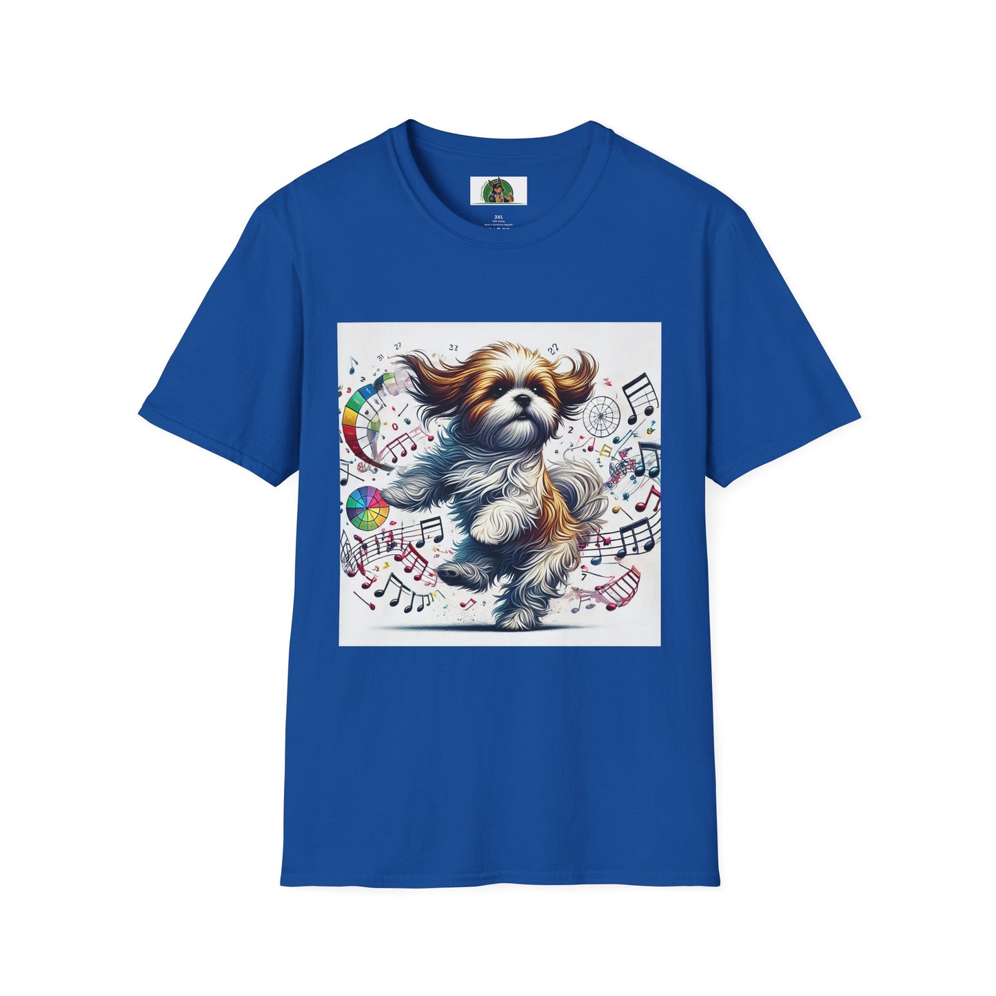 Dancing Shih Tzu T-Shirt T-Shirt Printify XS Royal